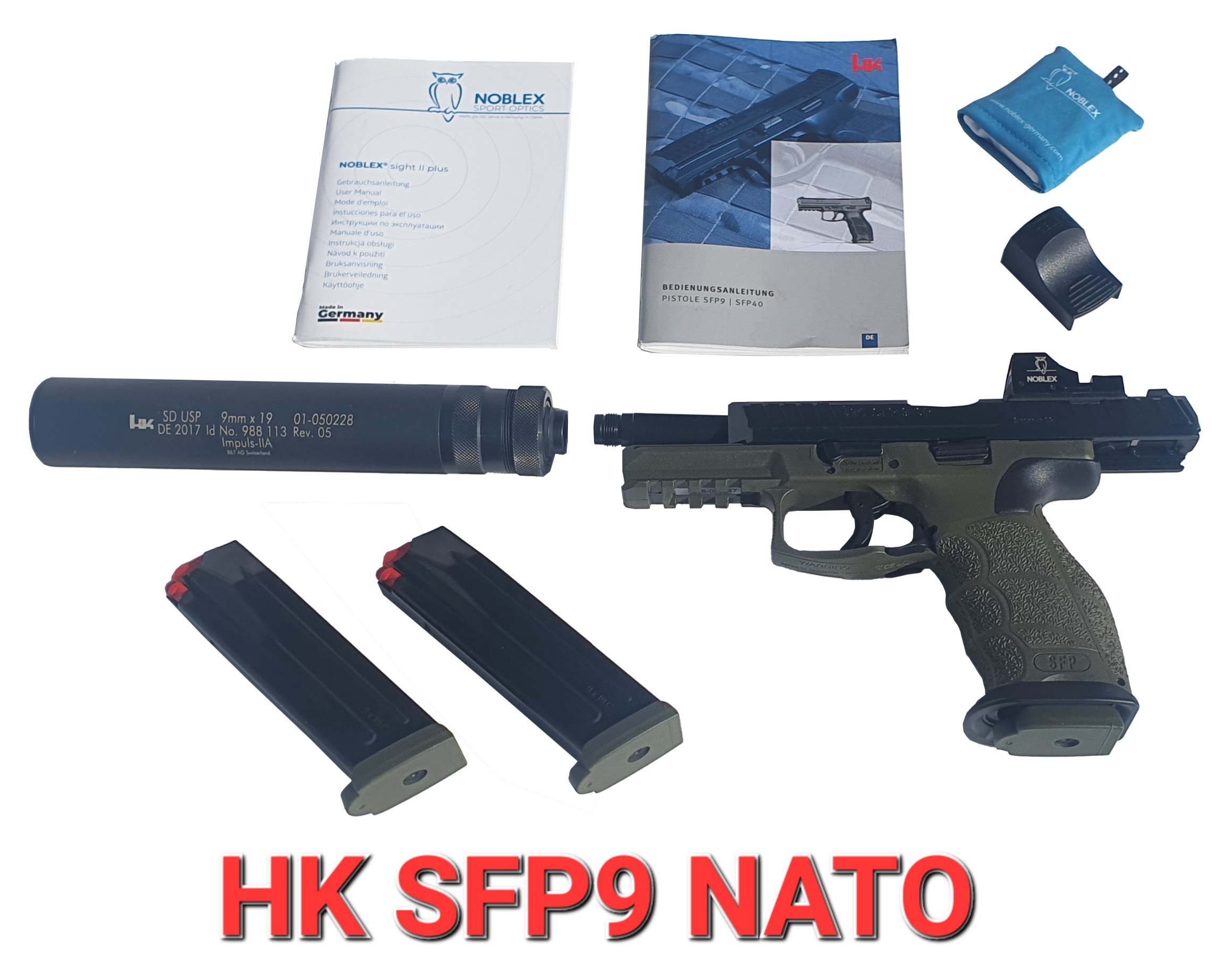 HK SFP9 NATO Halbautomatische Pistole